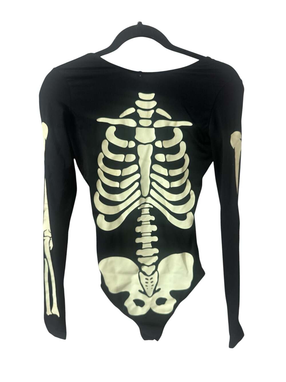 Dolls Kill Glow-in-the-Dark Skeleton Long Sleeve Bodysuit Size XS